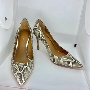 Coach Snakeskin Pumps